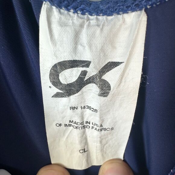 GK Elite Floral Gymnastics Leotard Youth Large - Picture 3 of 3